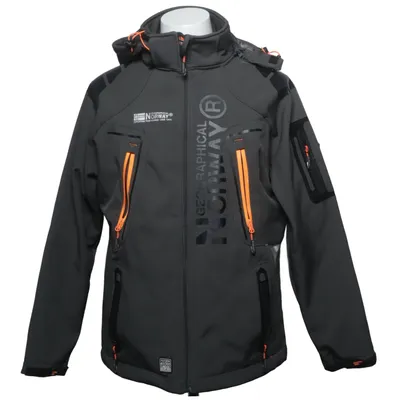 Softshelljacka (Grå, Orange) från Geographical Norway Elastan, Polyester