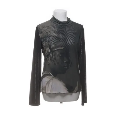 Långärmad t-shirt (Grå, Svart, Flerfärgad) från Desigual Elastan, Metallfiber, Polyester