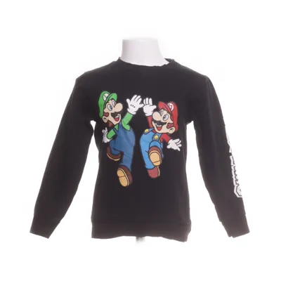 Collegetröja (Svart, Flerfärgad) från Super Mario Bomull