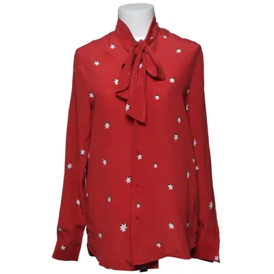 Pussy bow blouse (Red, White) from Zoe Karssen Silk