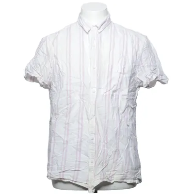 Short sleeve shirt (White, Purple) from Topman Cotton, Linen