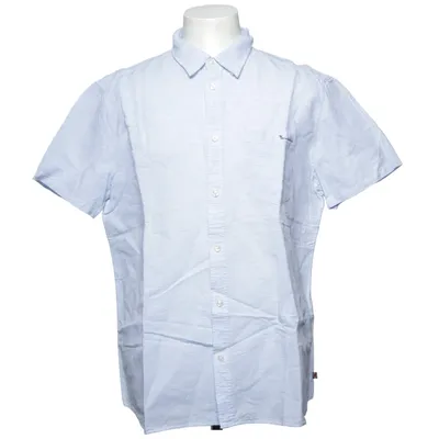 Korte mouwen shirt (Blauw, Wit) van Bondelid Katoen, Linnen