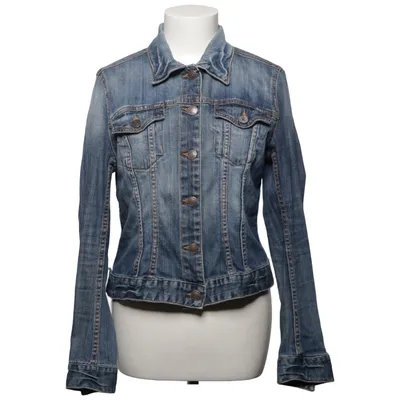 Jeansjacka (Blå) från L.O.G.G by H&M Bomull, Elastan