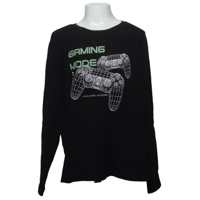 Langarmshirt (Schwarz) von DND Denim Development Baumwolle