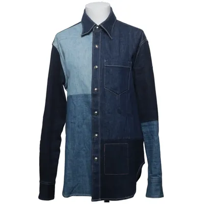 Denim shirt (Blue, Multicolored) from Acne Studios Blå Konst Cotton, Elastane, Polyurethane
