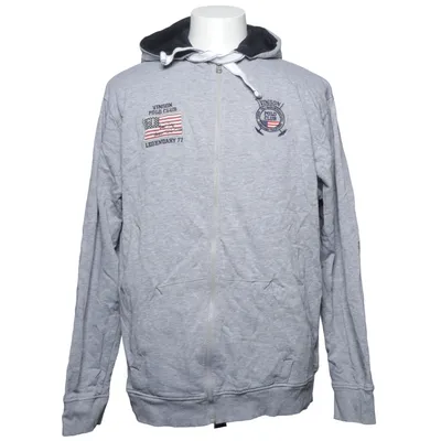 Sweat à capuche (Gris) de Vinson Polo Club Coton, Viscose
