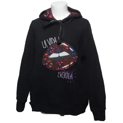 Hættetrøje (Sort, Flerfarvet) fra Desigual Bomuld, Elastan, Polyester