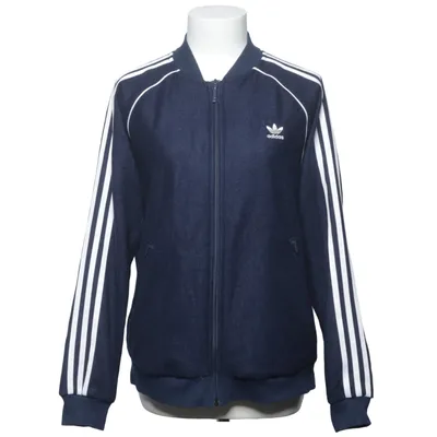 Träningsjacka (Blå, Vit) från Adidas Originals Återvunnen polyester, Ull