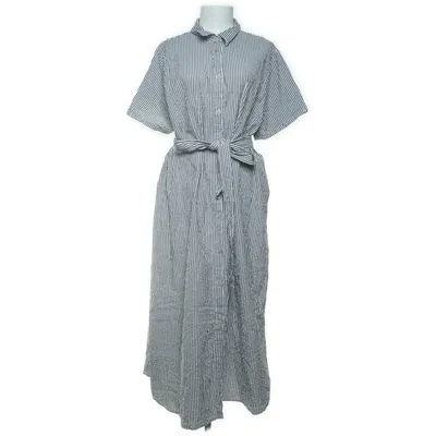 Skjortklänning (Svart, Vit) från Gina Bomull