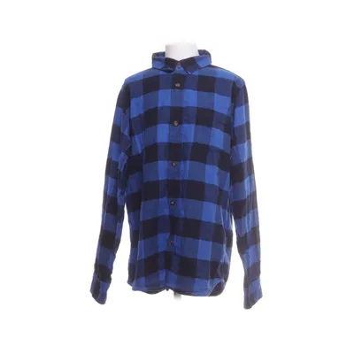 Flanellen overhemd (Blauw, Zwart) van Lands' End Katoen