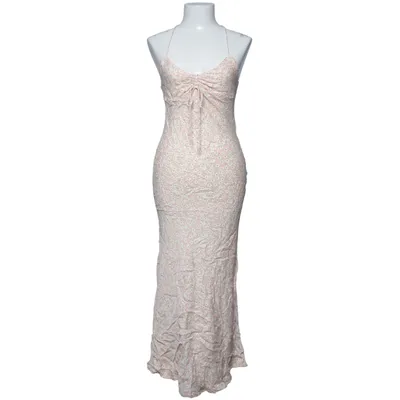 Maxi jurk (Roze, Wit, Geel) van Zara Viscose