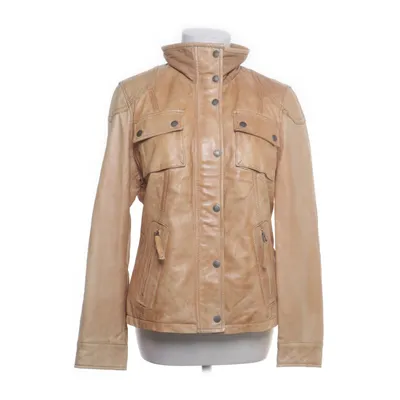 Veste en cuir (Beige) de Mauritius Cuir, Polyester