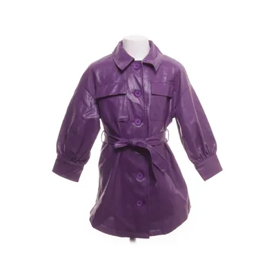 Leather coat (Purple) from Shein Polyester, Leather