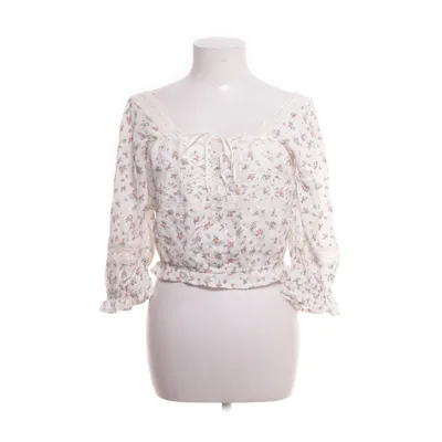 Crop top (Wit, Meerkleurig) van American Eagle Katoen, Polyester, Viscose