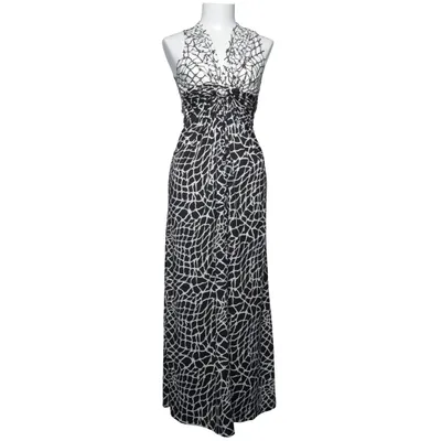 Långklänning (Svart, Vit) från Chiara Forthi First Line Elastan, Polyester