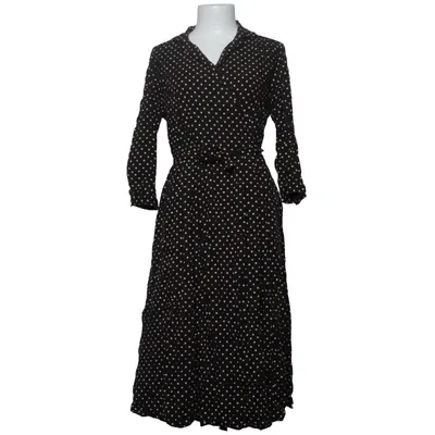 Wikkeljurk (Zwart, Beige) van Ines de la Fressange for Uniqlo Viscose