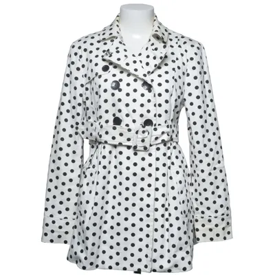 Trenchcoat (Vit, Svart) från Blanco Acetat, Bomull, Elastan