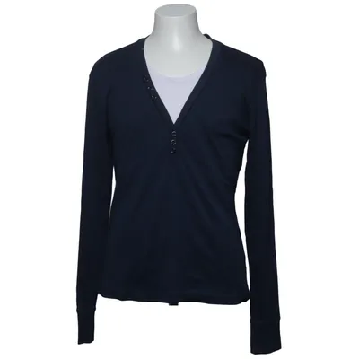 Henley shirt (White, Blue) from Grin & Bear Cotton, Polyester
