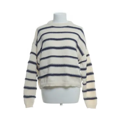 Sweater (White, Blue) from Pull & Bear Polyester