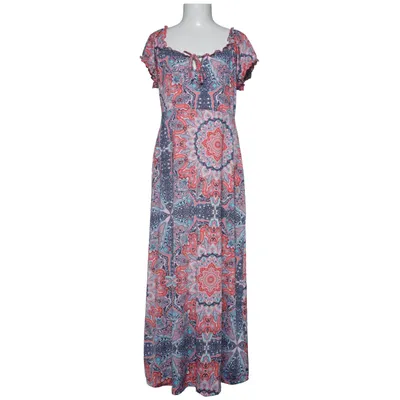 Maxi dress (Blue, Red, Multicolored) from Happy Holly Elastane, Polyester