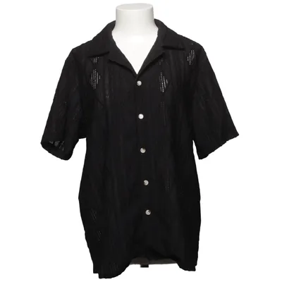 Kortärmad skjorta (Svart) från Hoooyi Polyester