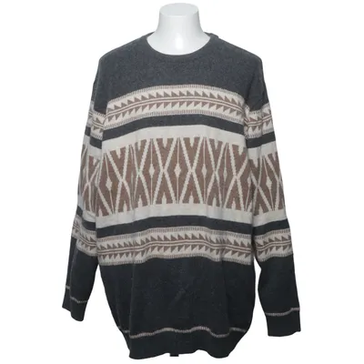 Strickpullover (Grau, Beige) von Dressmann Bio-Baumwolle, Wolle