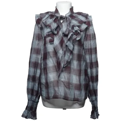 Blouse (Blue, Brown) from Temperley Cotton, Silk, Viscose