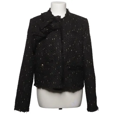 Kavaj (Svart, Flerfärgad) från Mango Akryl, Bomull, Polyester, Viskos