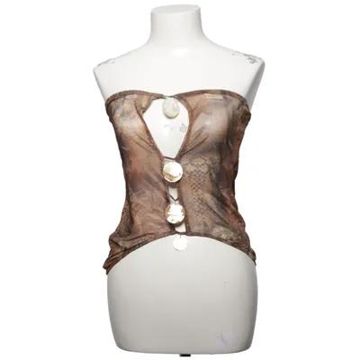 Tubetop (Brun, Grå) fra Jaded London Elastan, Polyester