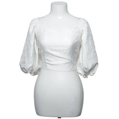 Crop top (Blanc) de Misslisibell x NA-KD Polyester
