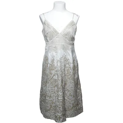 Kleid (Beige, Weiß) von ESPRIT Collection Baumwolle, Polyamid