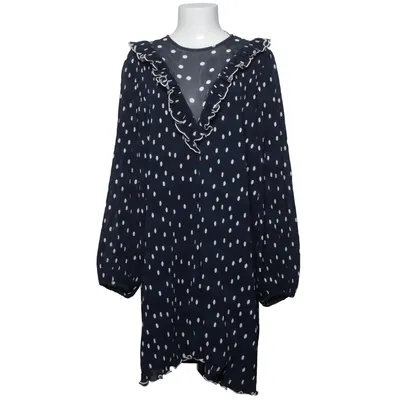Dress (Blue, White) from Ganni Polyester