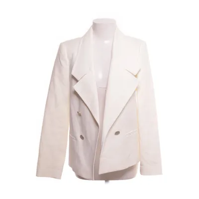 Blazer (Wit) van Zara Woman Katoen, Viscose