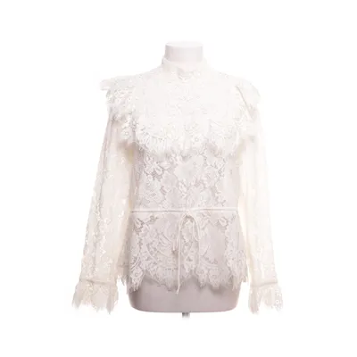 Blouse (White) from Ganni Cotton, Polyamide, Viscose