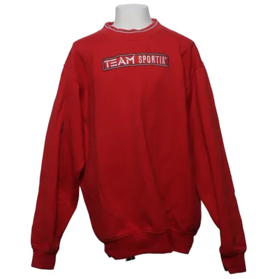 Collegetröja (Röd) från Team Sportia Bomull, Polyester
