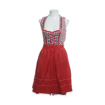 Dirndl (Red, Multicolored) from Lekra