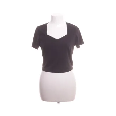 Crop top (Black) from Lovito Polyester