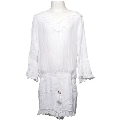 Byxdress (Vit) från Ü by KappAhl Bomull, Viskos