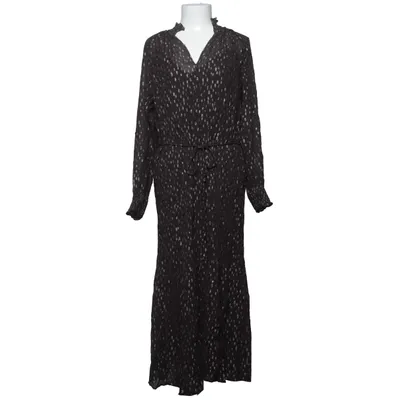 Maxi jurk (Zwart) van H&M Metallvezel, Polyester, Viscose