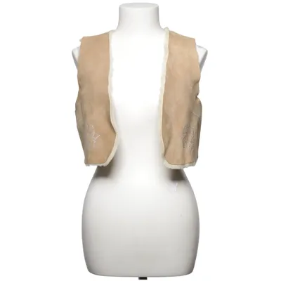 Gilet en cuir (Beige) de Carla Carla Cuir