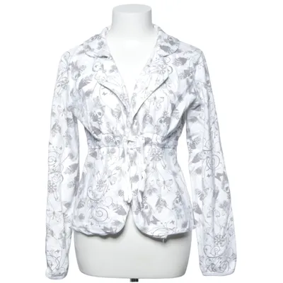 Blazer (White, Gray) from Fresh Made Cotton, Polyester