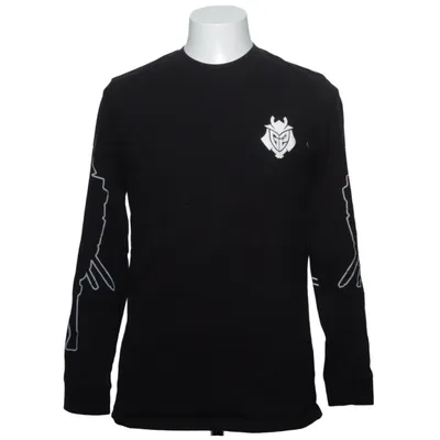 Lange mouwen shirt (Zwart) van Difuzed Katoen