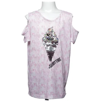 T-shirt (Rose, Blanc) de Emoji Polyester