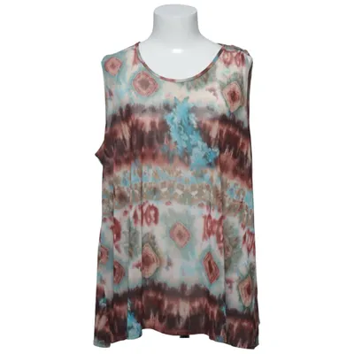 Top (Blue, Brown, Multicolored) from Transparente Elastane, Polyester, Viscose