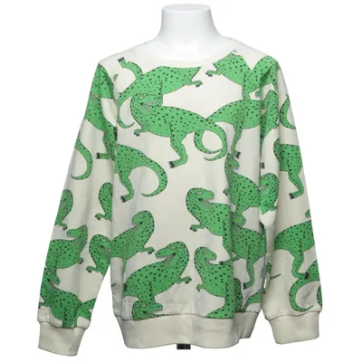 Sweatshirt (Beige, Grøn) fra Mini Rodini Elastan, Økologisk bomuld
