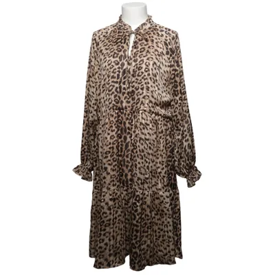 Dress (Brown, Black) from Love Weaves Metallic fiber, Polyester