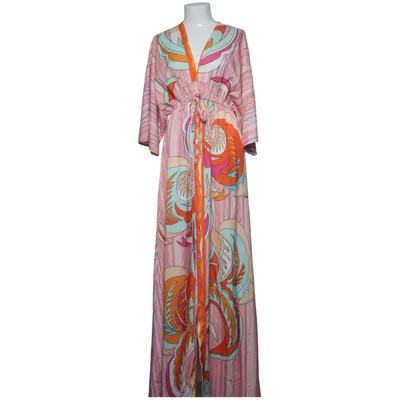 Långklänning (Rosa, Flerfärgad) från LVCILIA Elastan, Polyester