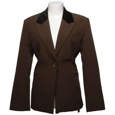 Blazer (Brun, Sort) fra Claire Rose x NA-KD Bomuld, Elastan, Polyester