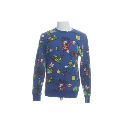 Sweatshirt (Blauw, Meerkleurig) van H&M Kids Katoen, Polyester
