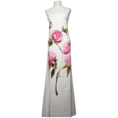 Maxi dress (White, Multicolored) from Sunfere Polyester